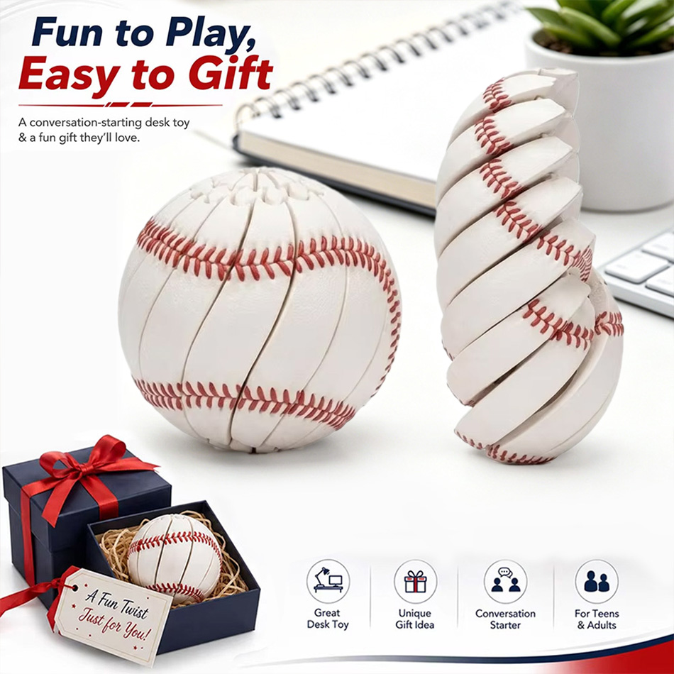 3D Printing Yourself - Football & Baseball Transformable Fidget Spinner