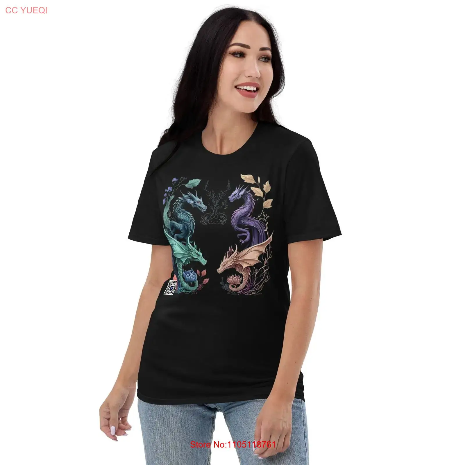 3D Printing Qr Codes - Dragon T Shirt smartphone camera scannable