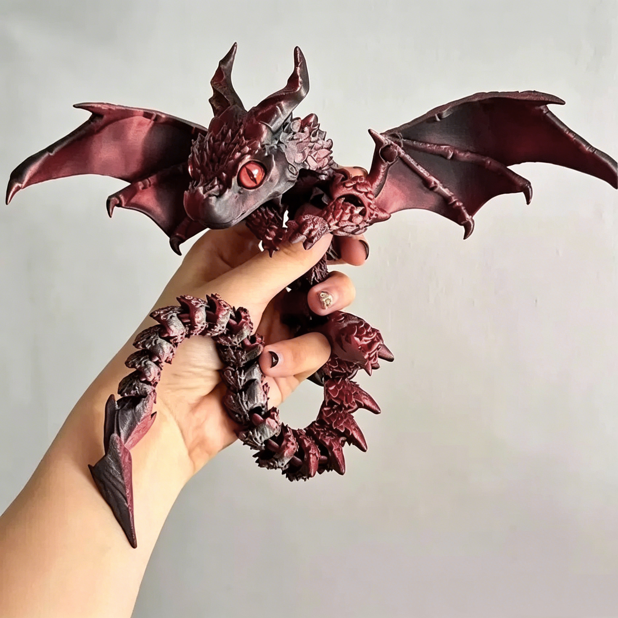 3D Printing And Additive Manufacturing - 3D Printed Winged Carriage Dragon Figurine