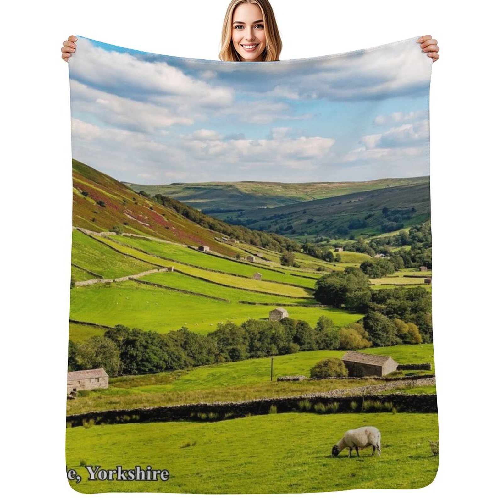 3D Printing Yorkshire - Yorkshire Dales Throw Blanket Soft Solid