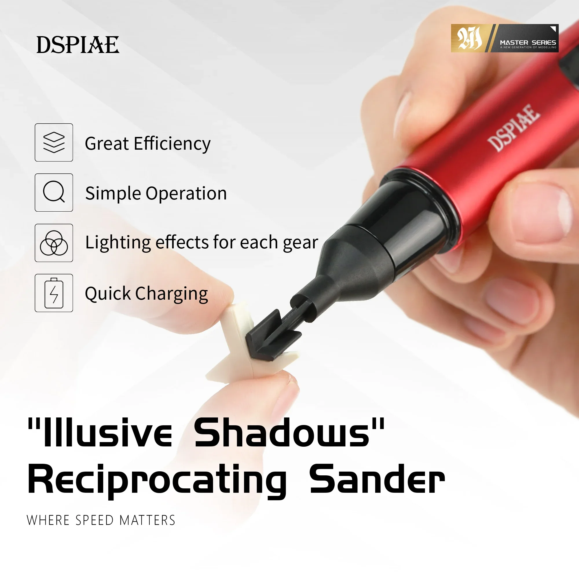 3D Printing Grinder - DSPIAE ES-A Reciprocating Sander Electric Grinding