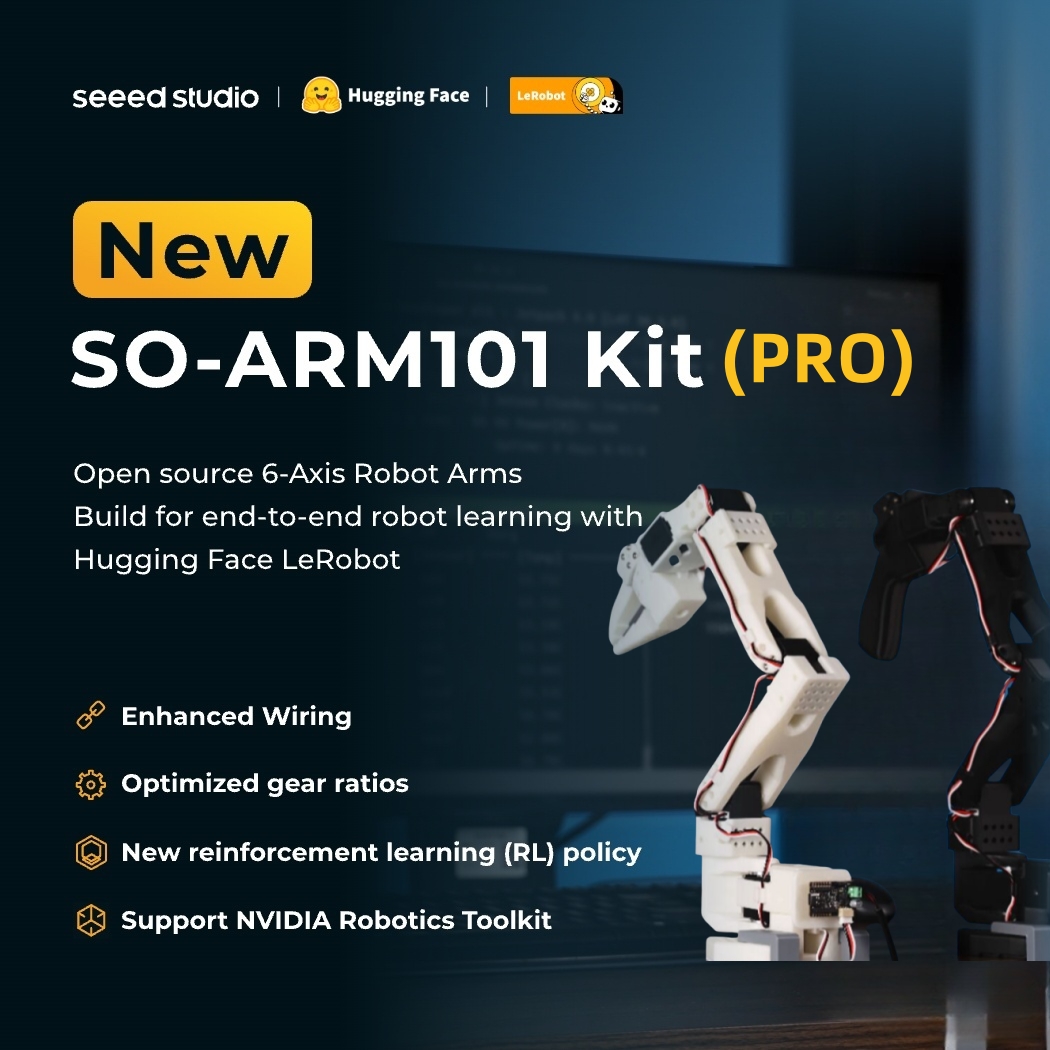 3D Printing Robot Arm - SO-ARM101 Kit Pro Low-Cost AI Robotic
