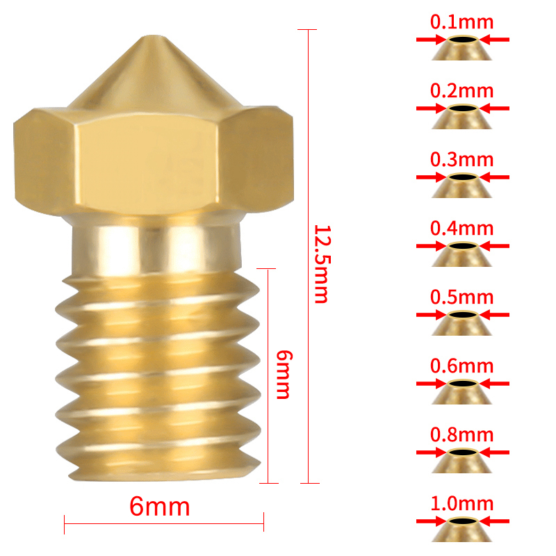 Wholesale E3D V6 V5 3D Printer - đánh giá và giá 3D Printer Nozzle Brass
