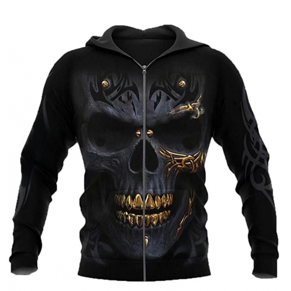 Men's Zipper Hoodie Casual Ope - đánh giá và giá 3D Printing Tooth