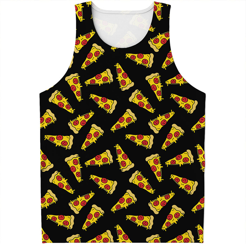 Cute Pepperoni Pizza Tank Top  - đánh giá và giá 3D Printing Food