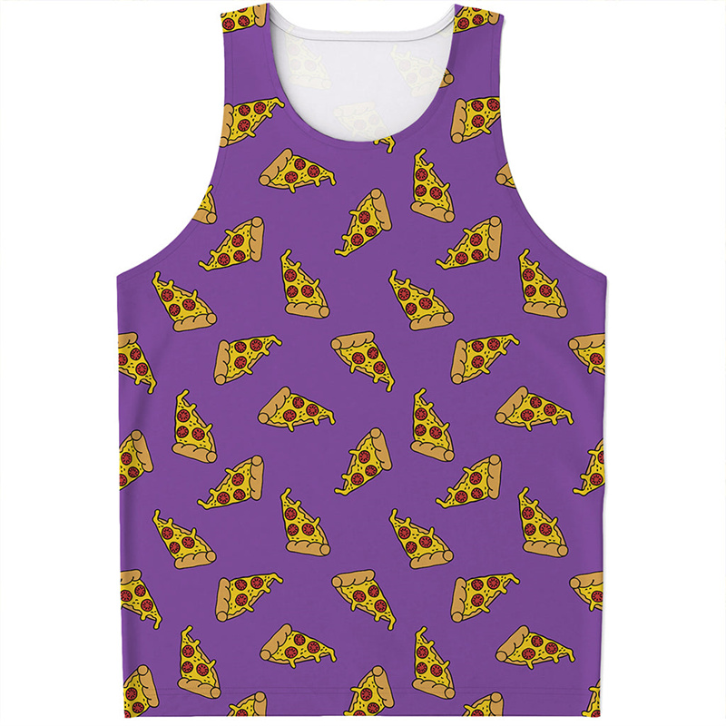 Cute Pepperoni Pizza Tank Top  - đánh giá và giá 3D Printing Food