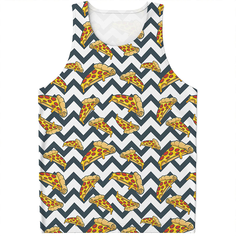 Cute Pepperoni Pizza Tank Top  - đánh giá và giá 3D Printing Food