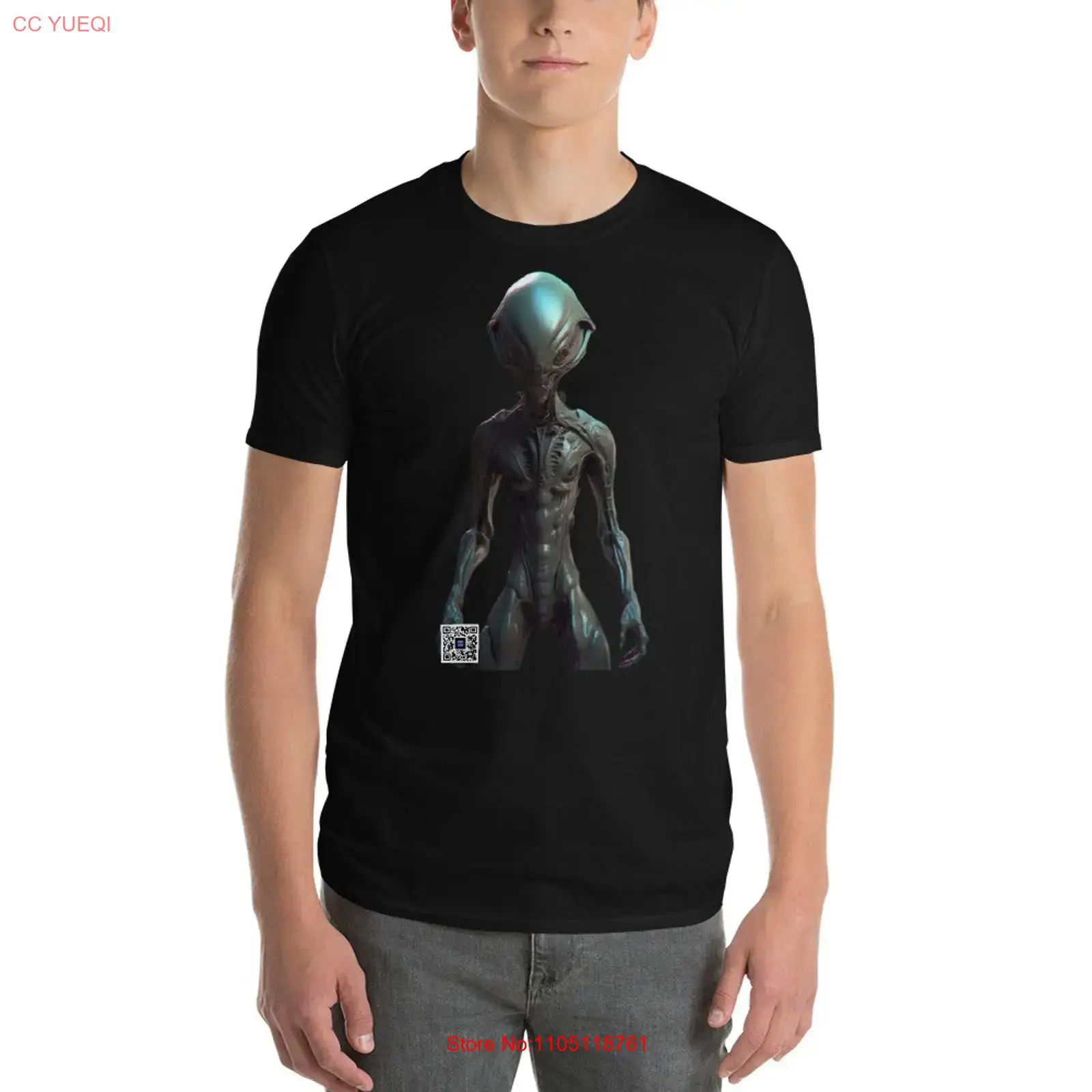 Alien T Shirt smartphone camer - đánh giá và giá 3D Printing Qr Codes