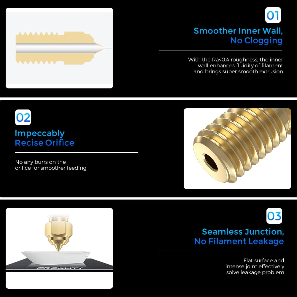 Official Creality Ender 3 V3 S - đánh giá và giá 3D Printer Nozzle Brass