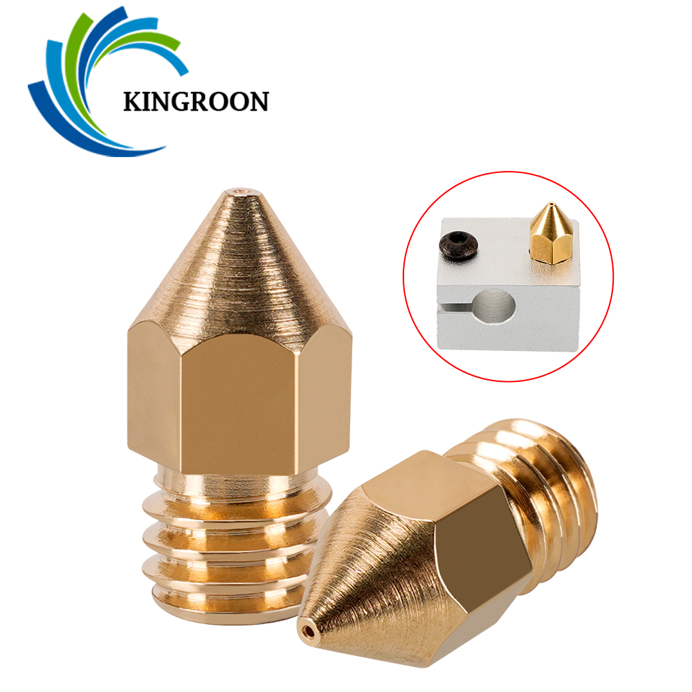MK7 MK8 Nozzle 0.4mm 0.3mm 0.2 - đánh giá và giá 3D Printer Nozzle Brass