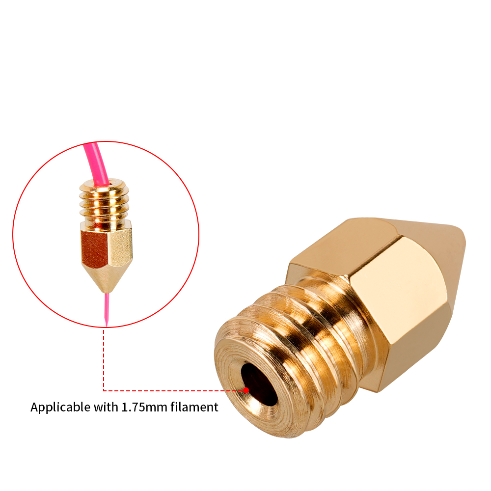 MK7 MK8 Nozzle 0.4mm 0.3mm 0.2 - đánh giá và giá 3D Printer Nozzle Brass