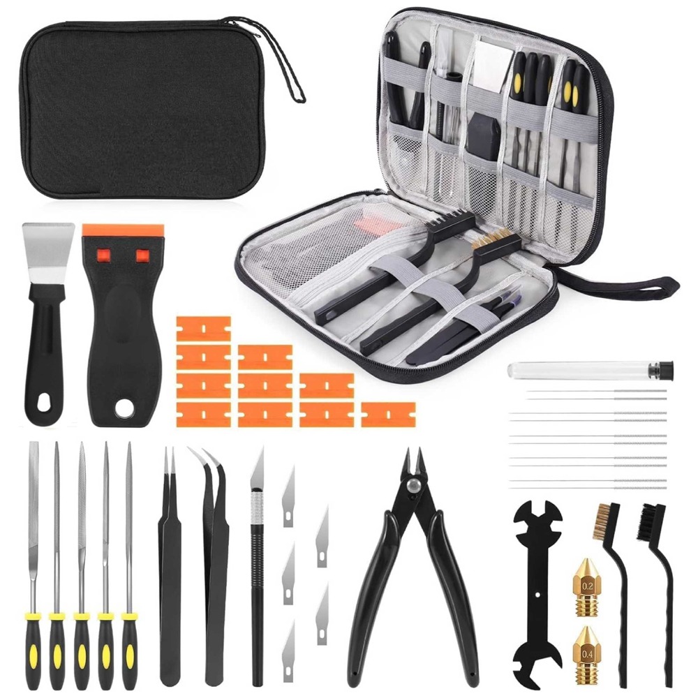 34pcs 3D Printer Tools Kit Noz - đánh giá và giá 3D Printing Grinder