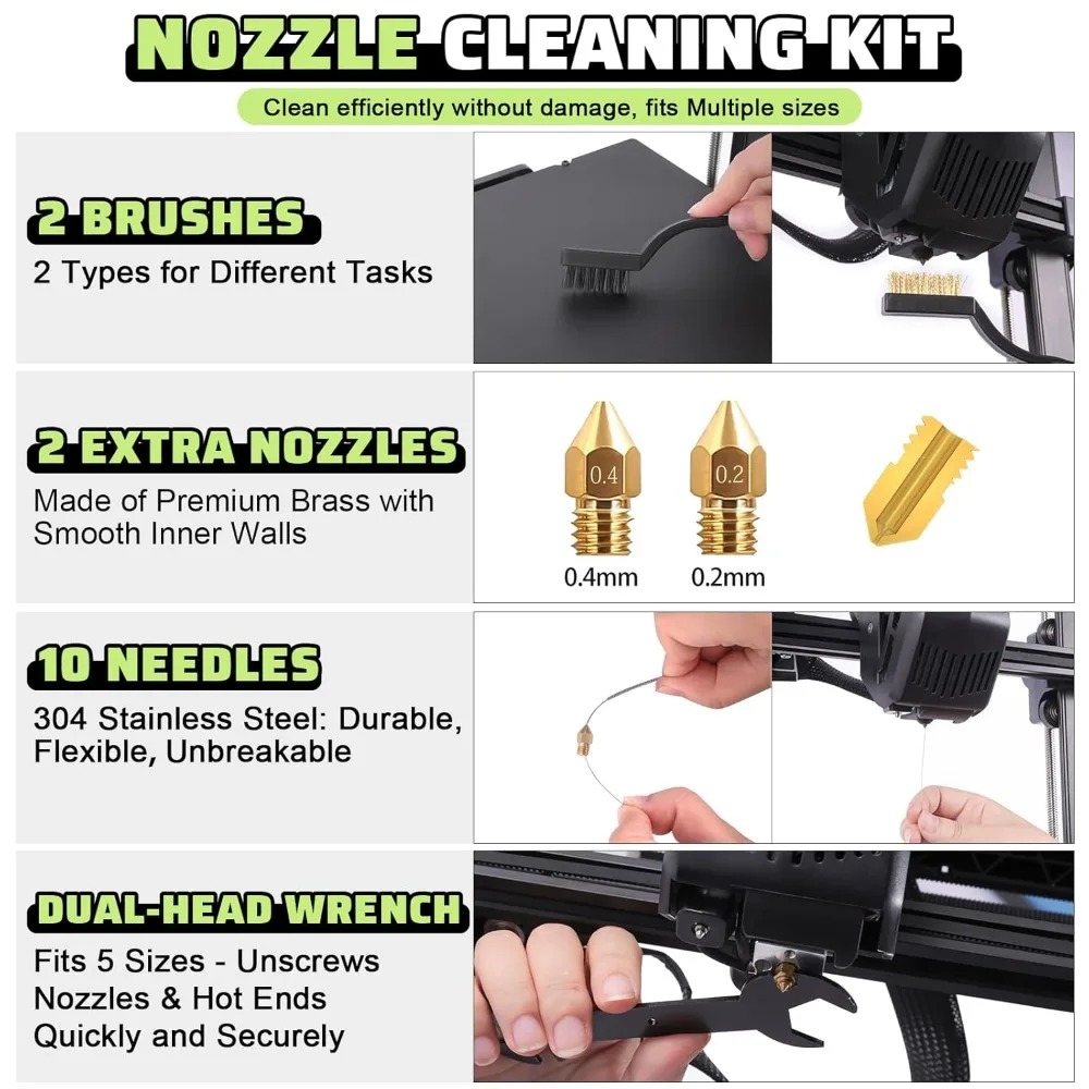 34pcs 3D Printer Tools Kit Noz - đánh giá và giá 3D Printing Grinder
