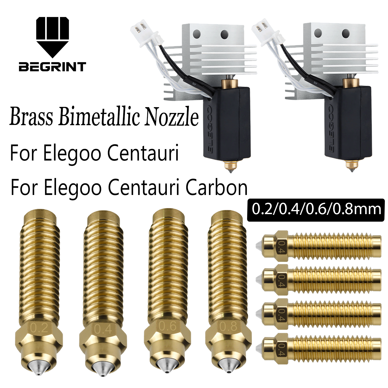 For ELEGOO Centauri Carbon 0.2 - đánh giá và giá 3D Printer Nozzle Brass