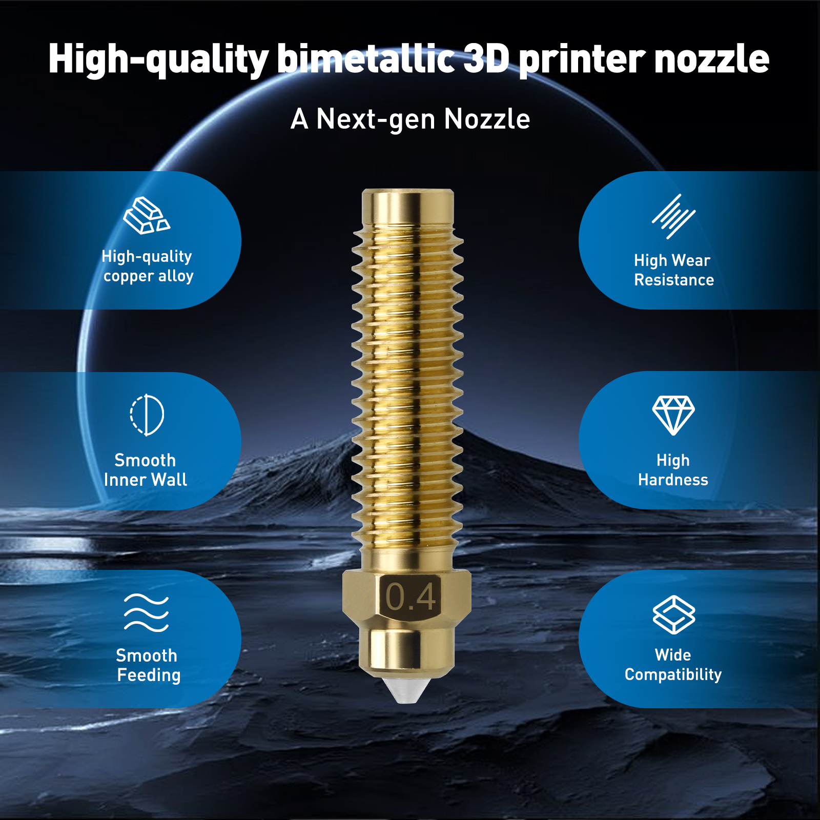 For ELEGOO Centauri Carbon 0.2 - đánh giá và giá 3D Printer Nozzle Brass