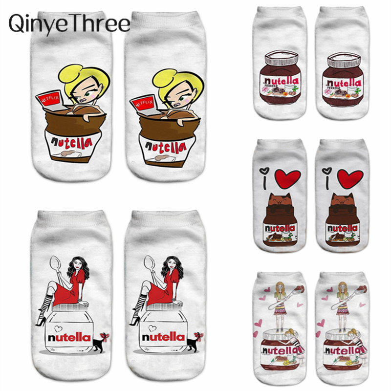 New Funny 3D Print Socks Cute  - đánh giá và giá 3D Printing Food
