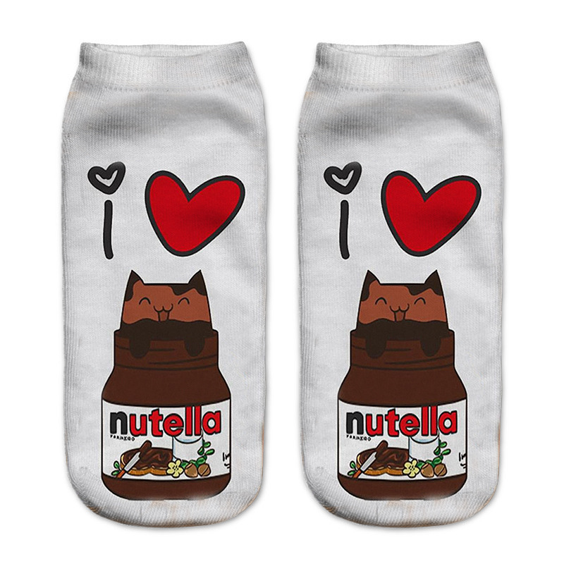 New Funny 3D Print Socks Cute  - đánh giá và giá 3D Printing Food