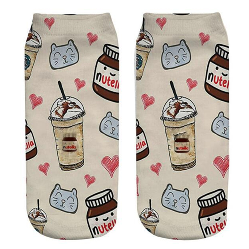 New Funny 3D Print Socks Cute  - đánh giá và giá 3D Printing Food