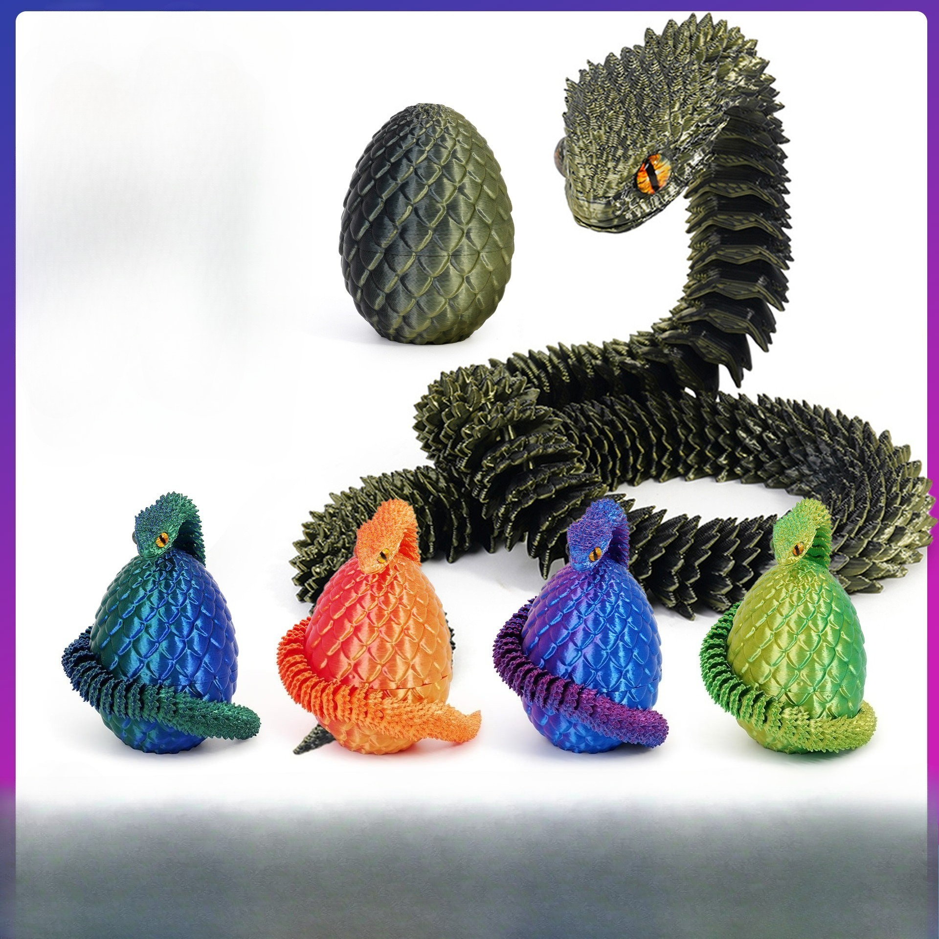 3D Printed Viper Snake Model w - đánh giá và giá 3D Printing Egg
