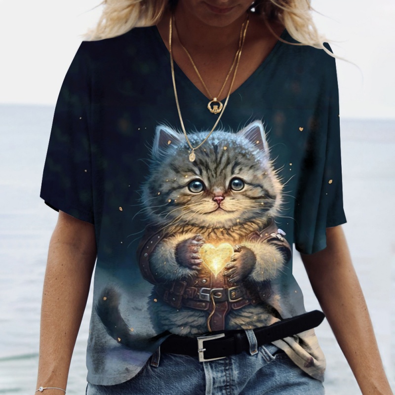 Fun Cat Food Pattern T Shirt F - đánh giá và giá 3D Printing Food