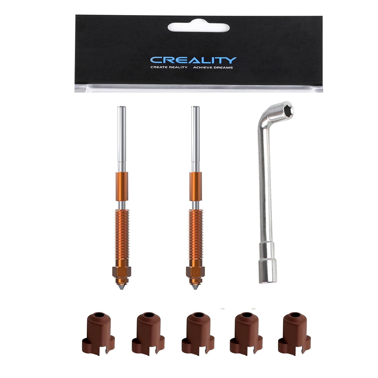 1/3/5PCS Creality K1C Nozzle,  - đánh giá và giá 3D Printer Nozzle Brass
