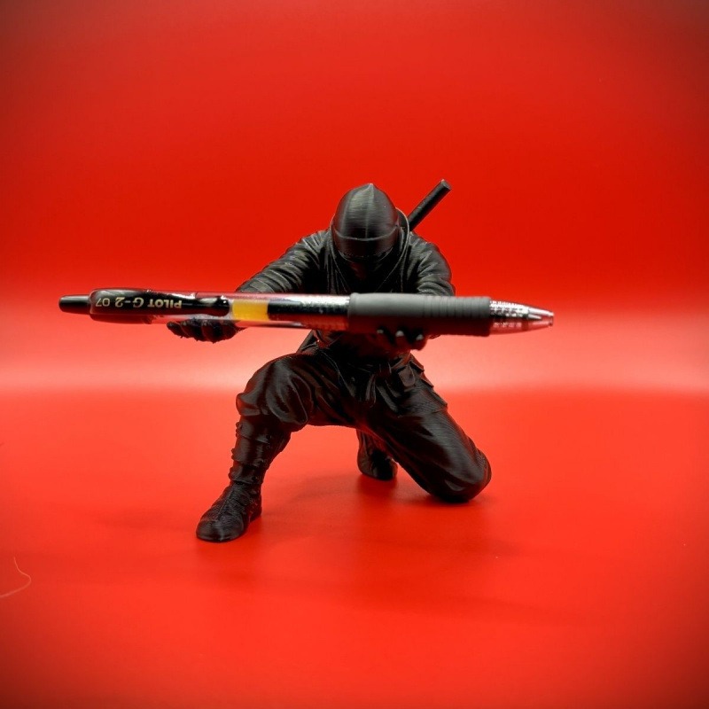 Ninja Figure Pen Holder 3D Pri - đánh giá và giá 3D Printing Grip