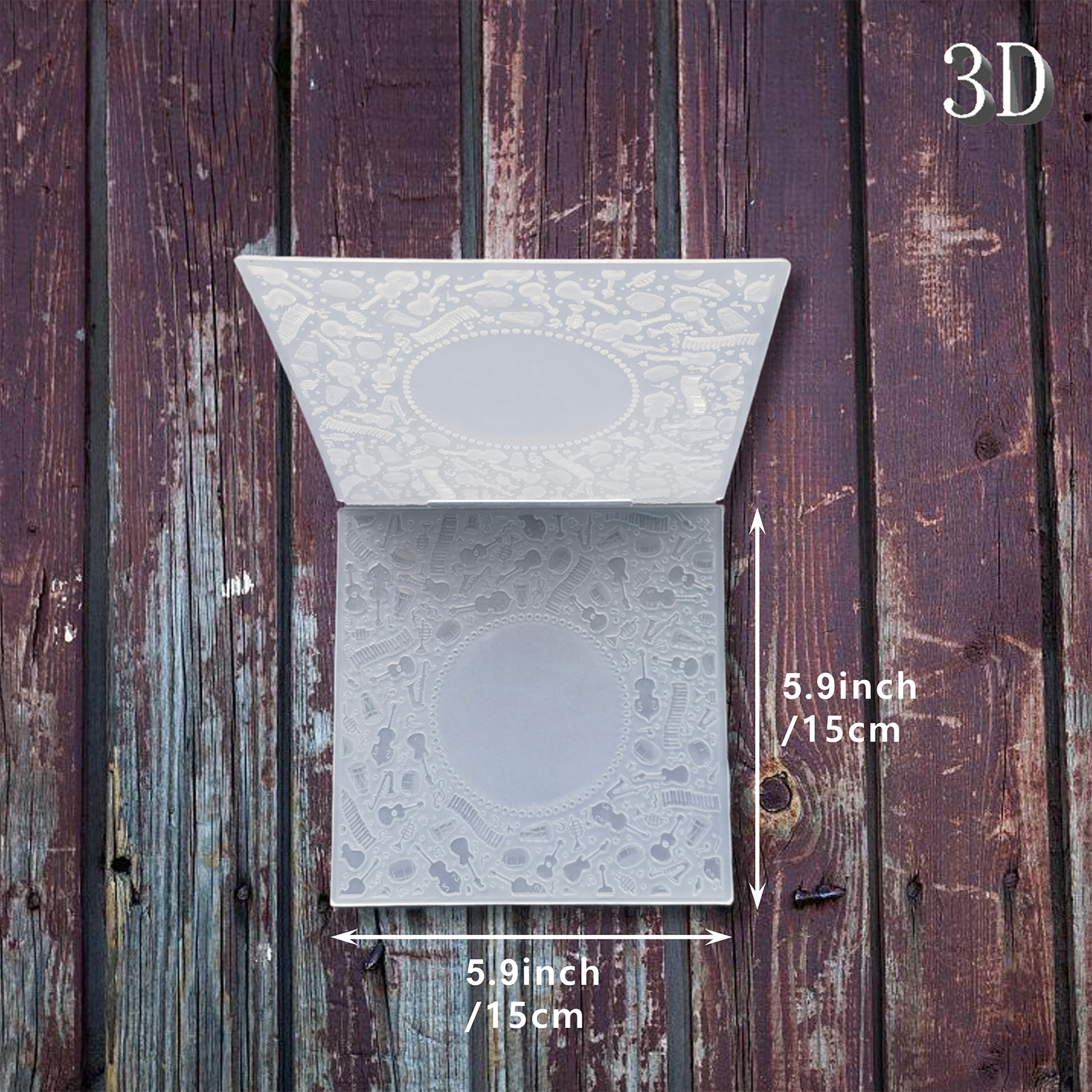 3D Embossed Folder - White, Mu - đánh giá và giá 3D Printing Card