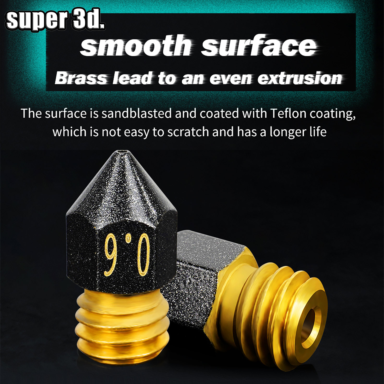 3D Printer MK8 Brass PTFE Nozz - đánh giá và giá 3D Printer Nozzle Brass