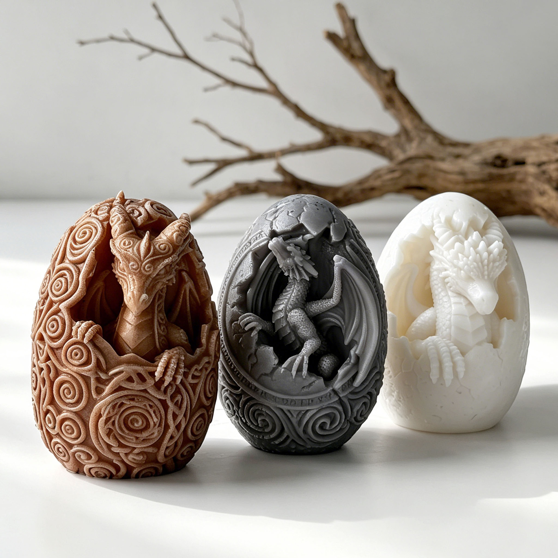 3D DIY Dinosaur Egg Candle Mol - đánh giá và giá 3D Printing Egg