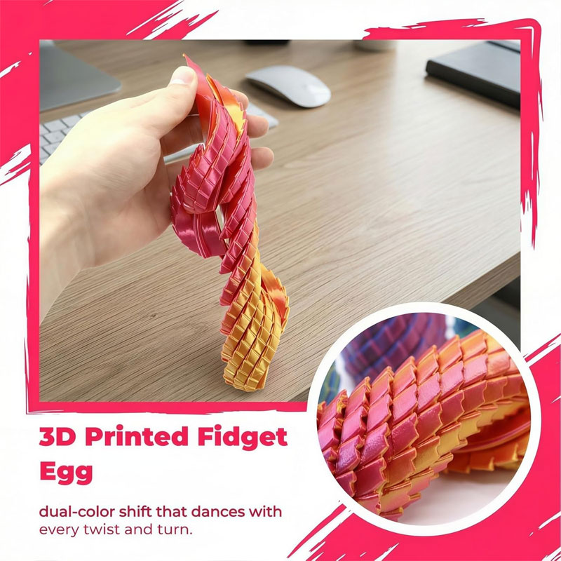3D Printed Twisted Dragon Egg  - đánh giá và giá 3D Printing Egg