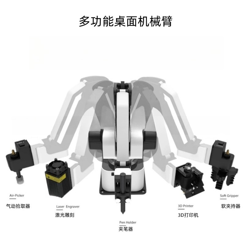 Multifunctional robotic arm 3D - đánh giá và giá 3D Printing Robot Arm