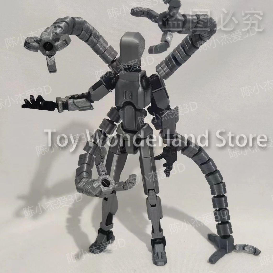17CM Six Arms 3D Printed Manne - đánh giá và giá 3D Printing Robot Arm