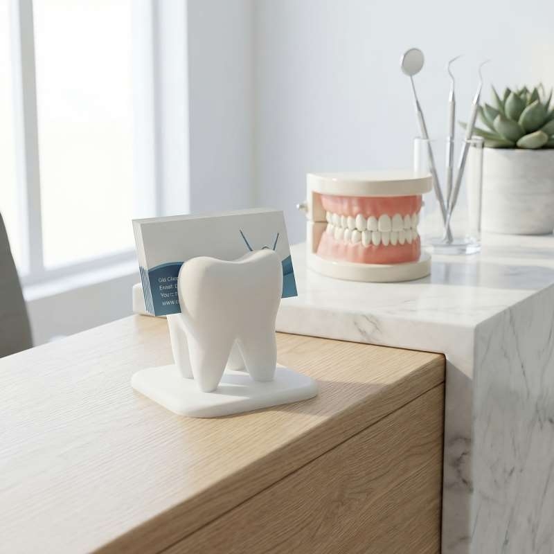 3D Printed Tooth Shaped Busine - đánh giá và giá 3D Printing Card
