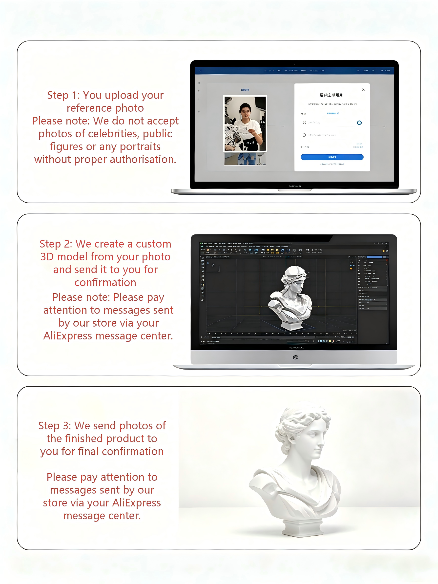 Custom 3D Bust Figurine, Perso - đánh giá và giá 3D Printing And Additive Manufacturing