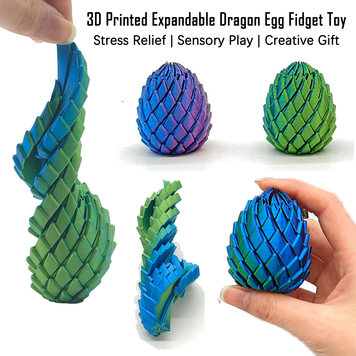 NEW 3D Printed Spiral Fidget D - đánh giá và giá 3D Printing Egg
