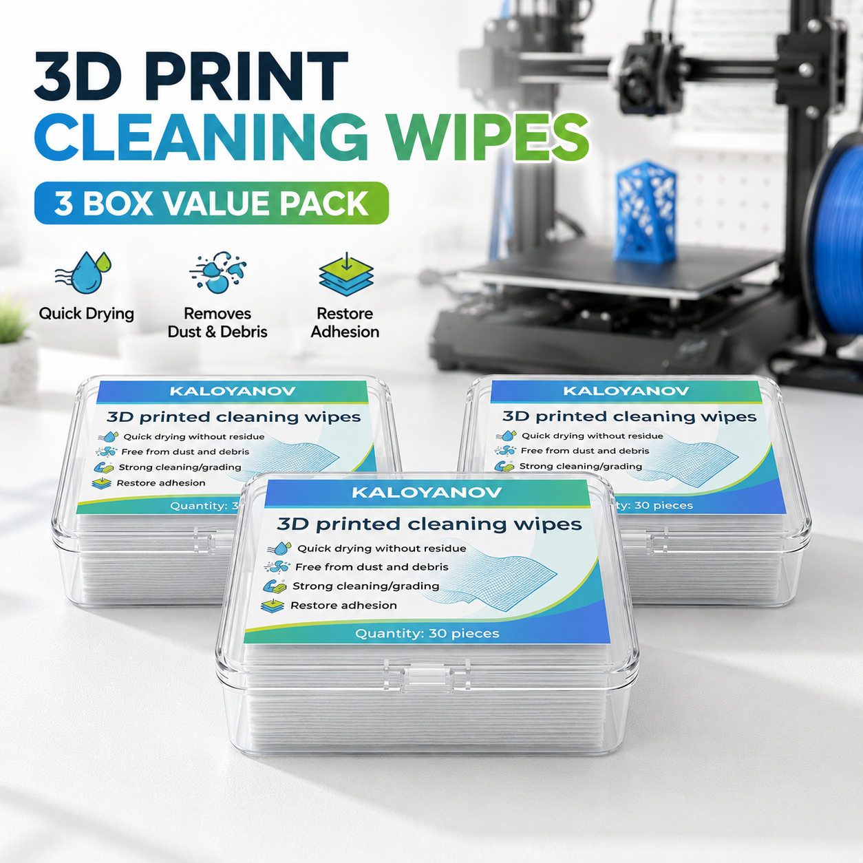 3D Printer Bed Cleaning Wipes  - đánh giá và giá 3D Printing Glue Stick