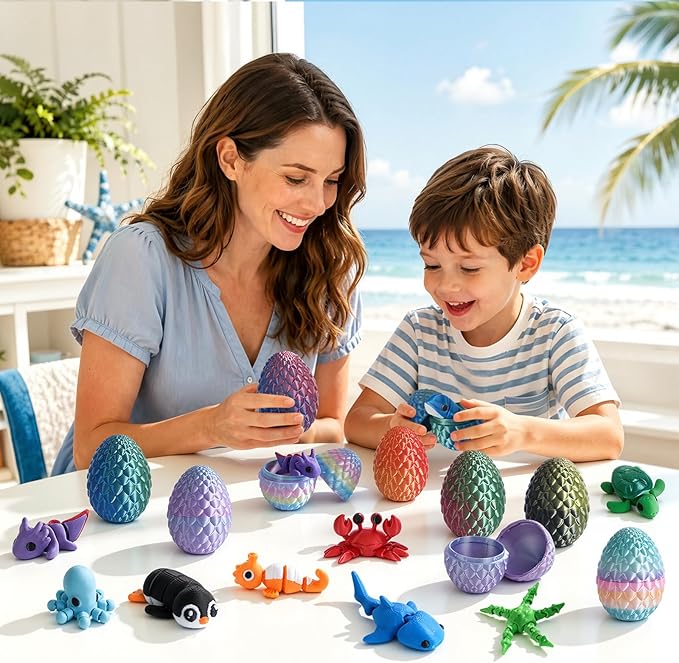 24pcs 3D Printed Surprise Egg  - đánh giá và giá 3D Printing Egg