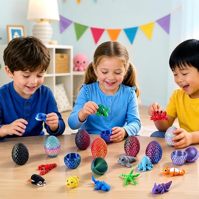 24pcs 3D Printed Surprise Egg  - đánh giá và giá 3D Printing Egg